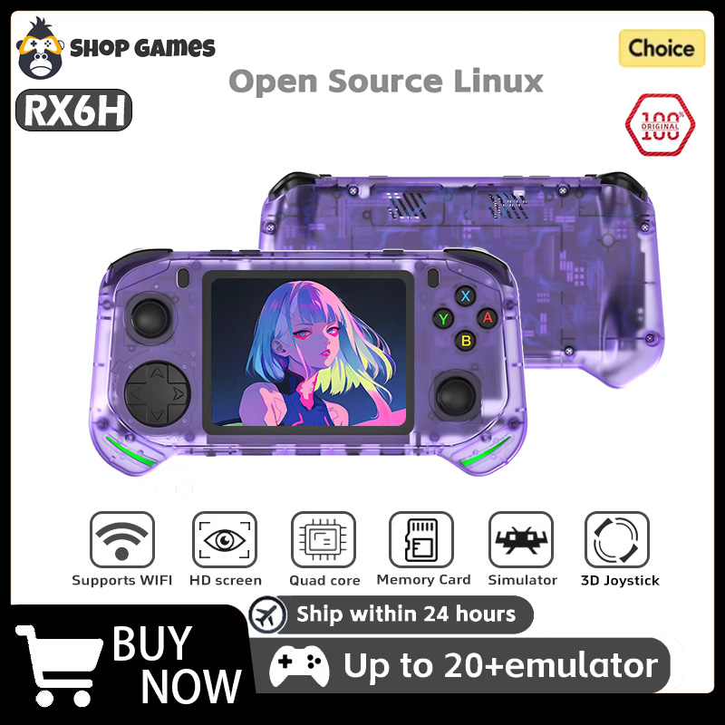 Gaming Console Youtube - RX6H Retro Handheld Game Console Linux
