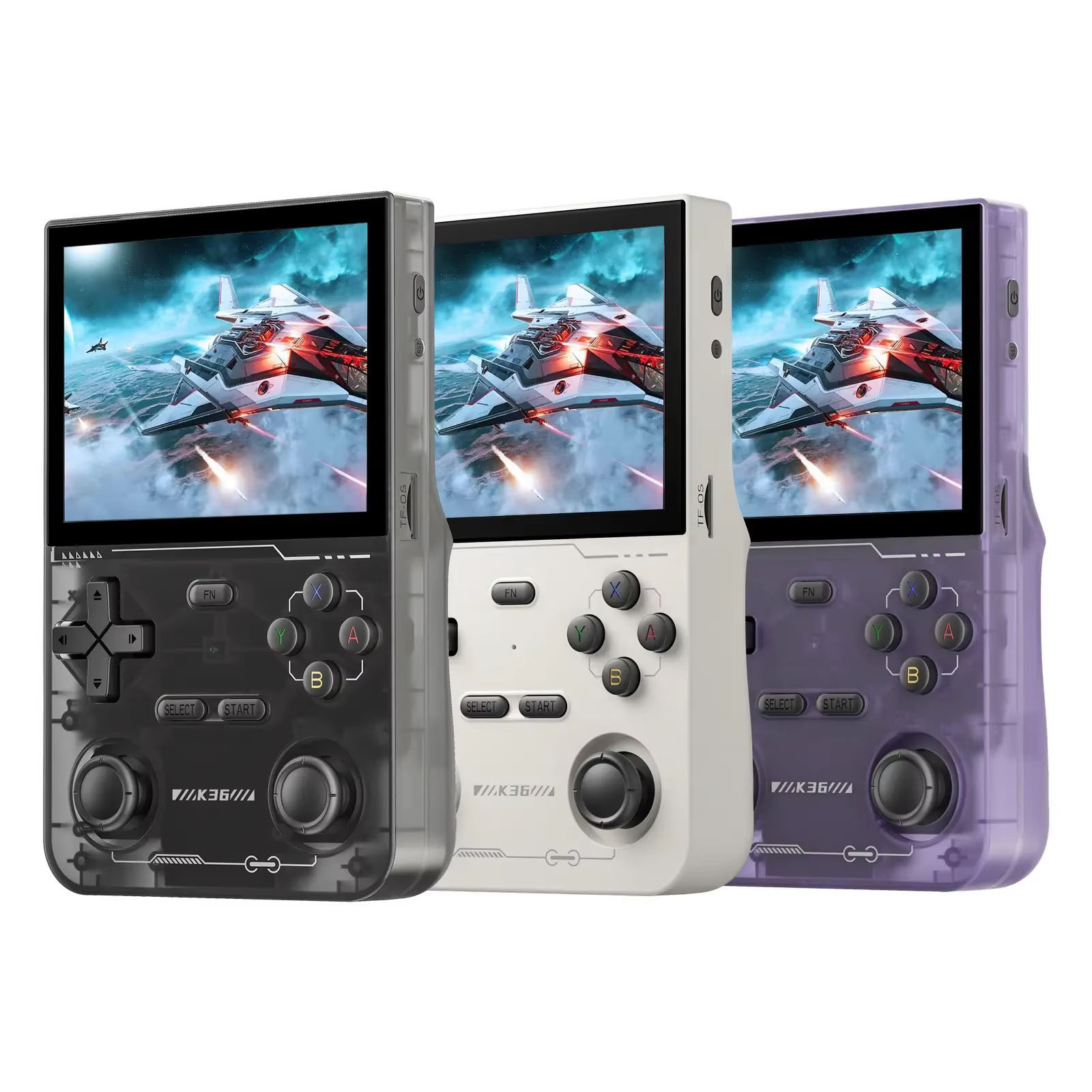 Gaming Console Youtube - K36 Retro Handheld Videogameconsole 500nit 3,5