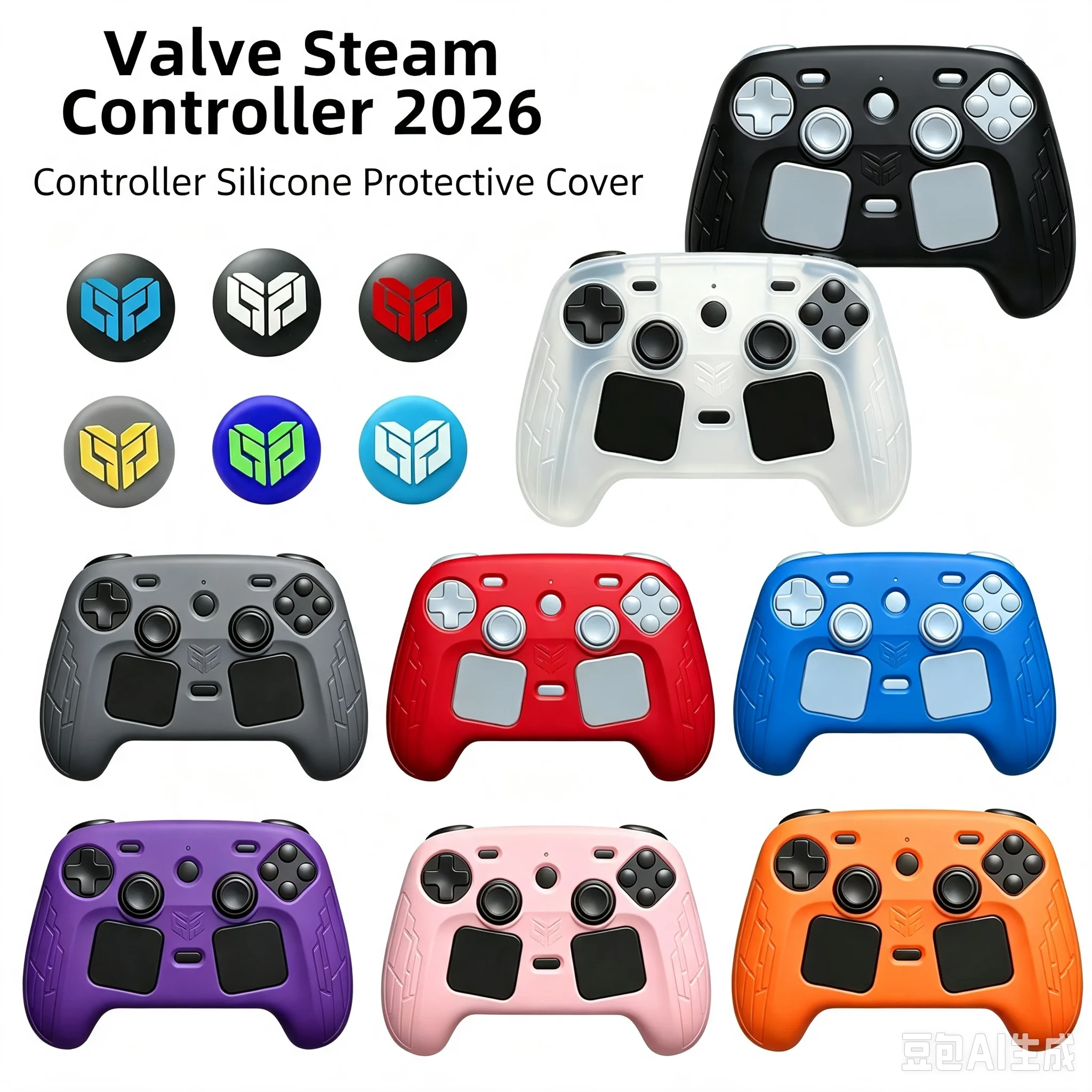 Ps5 Controller Cover - Anti-slip controllerhoes voor Steam Controller 2