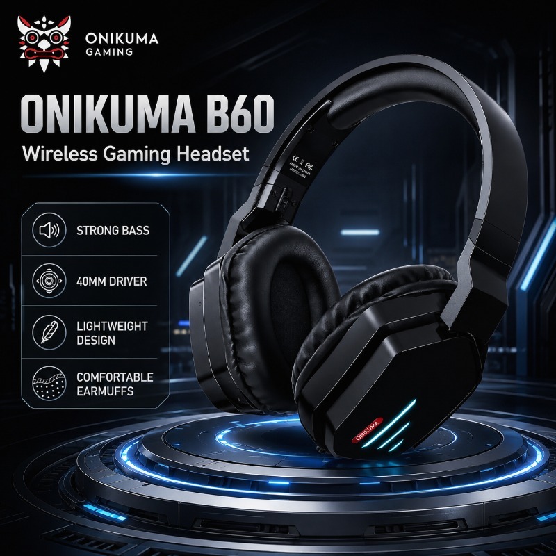 Gaming Console In Amazon - ONIKUMA B60 Draadloze Gaming Stereo Headset