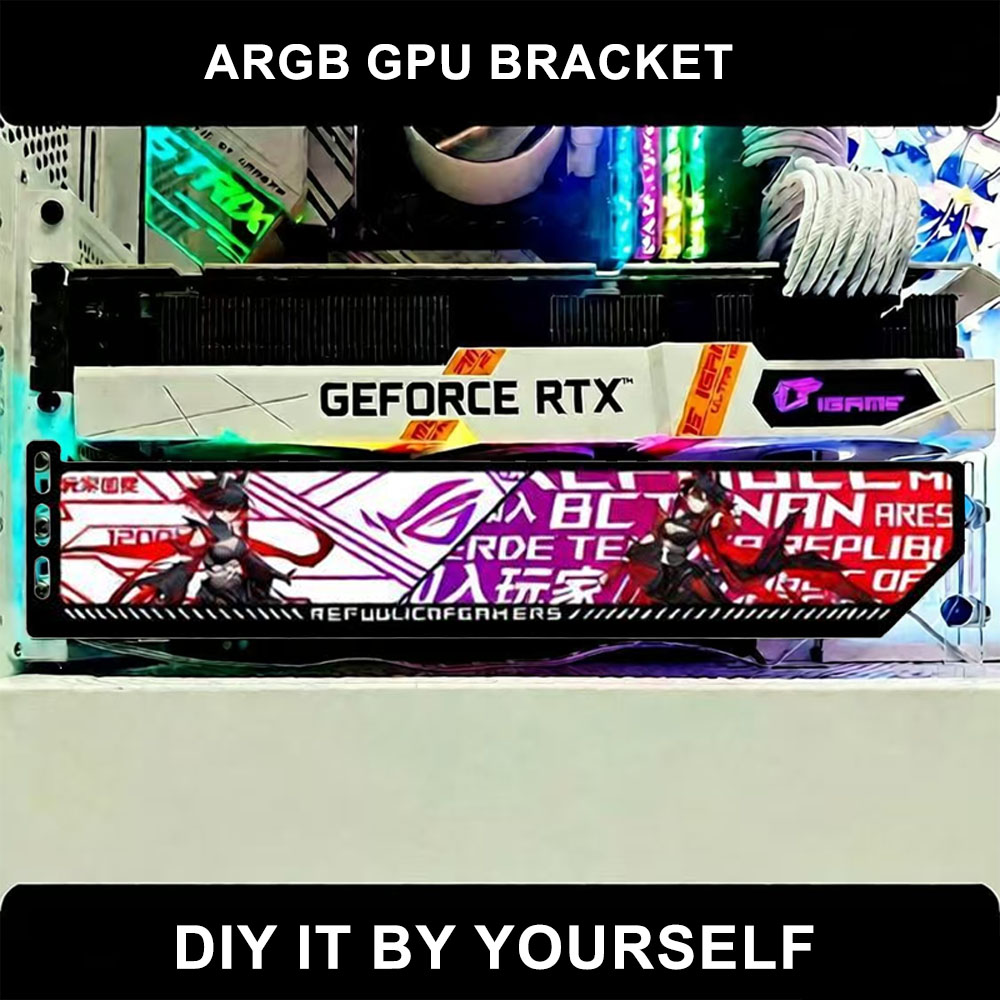 Gaming Card Holder - Pas RGB VGA-houder aan 5V /