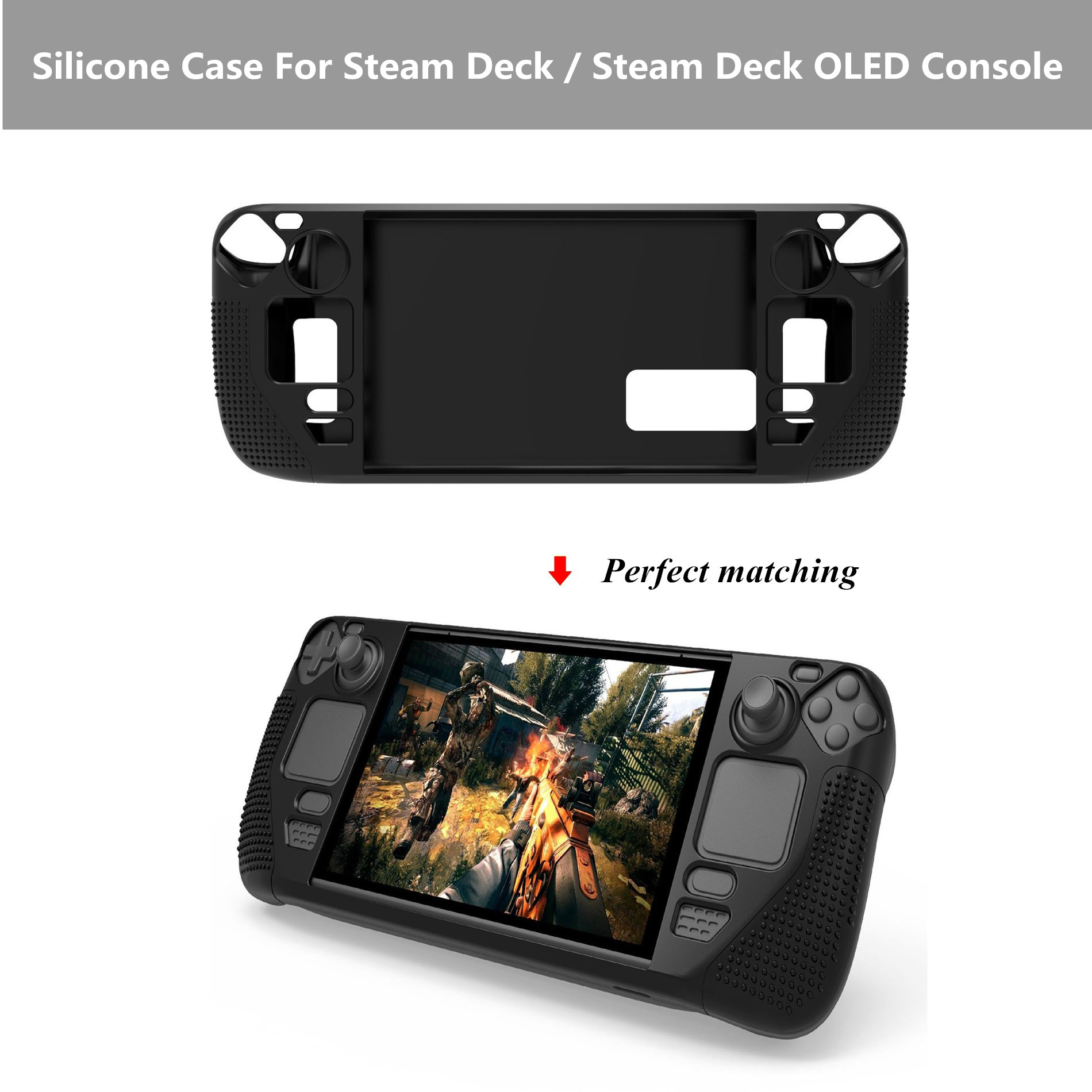 Gaming Console Steam Deck - Staem Deck OLED-accessoires Siliconen hoesje voor