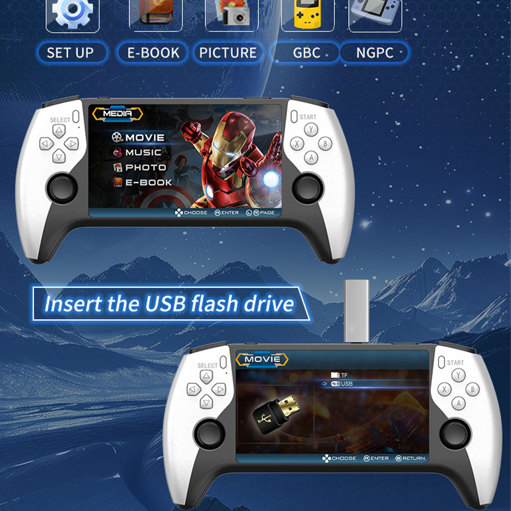 2026 Nieuwe SF3500 5 Inch Hand - Gaming Console.Emulators recensie en prijs