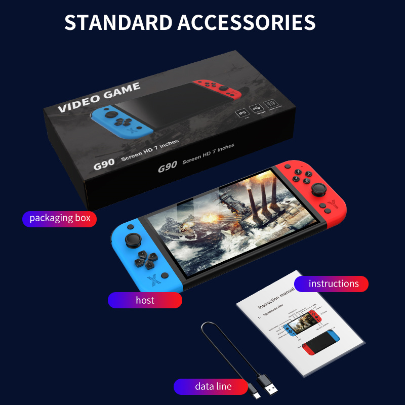 G90 7 inch 64GB 4000mAh High D - Gaming Console Youtube recensie en prijs