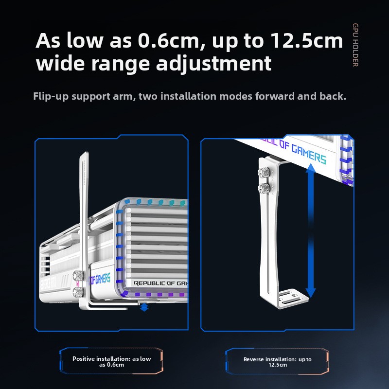 Universele aluminium GPU-beuge - Gaming Card Holder recensie en prijs