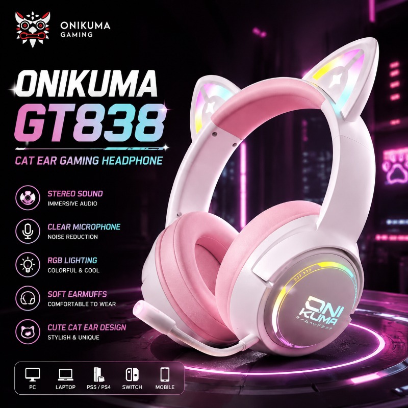 ONIKUMA GT838 Gaming Headset C - Gaming Console In Amazon recensie en prijs