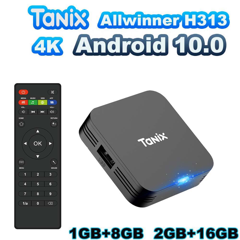 TANIX TX1 Android 10.0 Allwinn - Gaming Console Youtube recensie en prijs