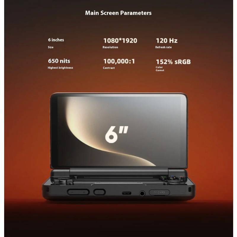 6 inch 1080P 120Hz draagbare c - Gaming Console Handheld Android recensie en prijs