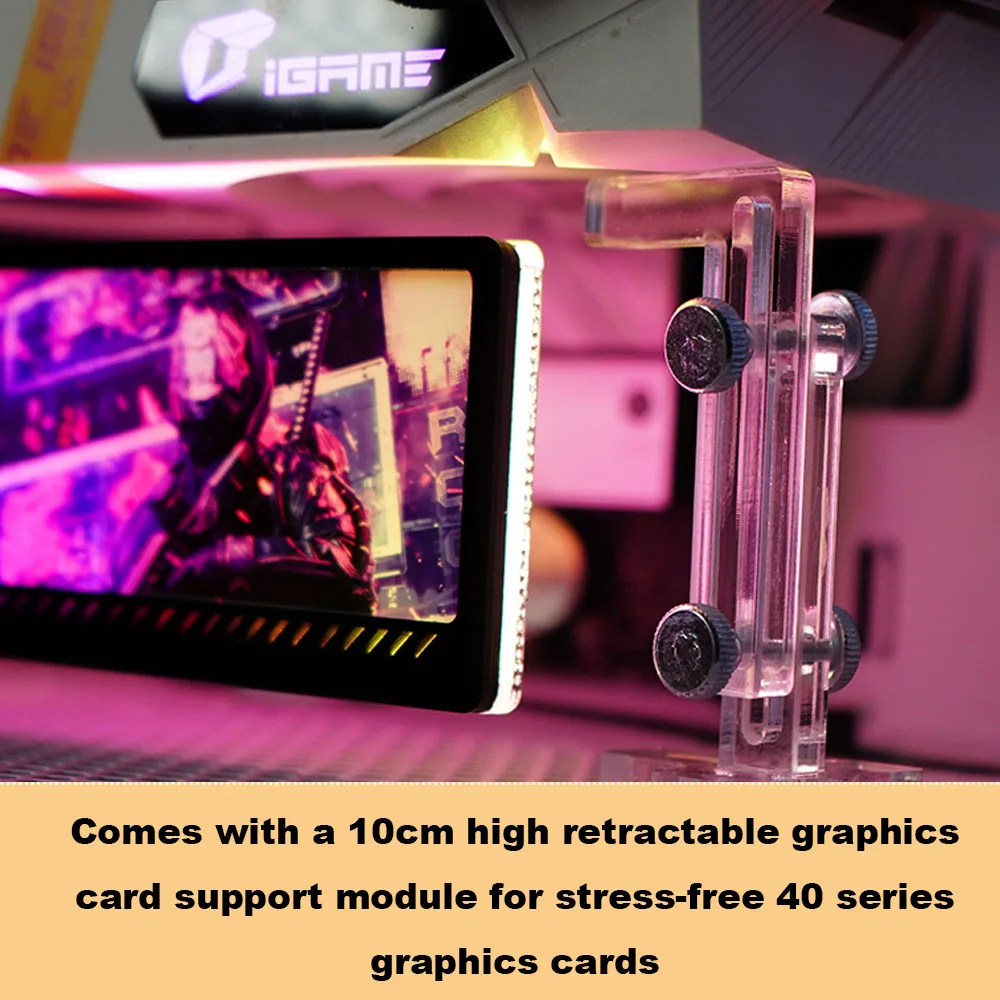 Pas RGB VGA-houder aan 5V / 12 - Gaming Card Holder recensie en prijs