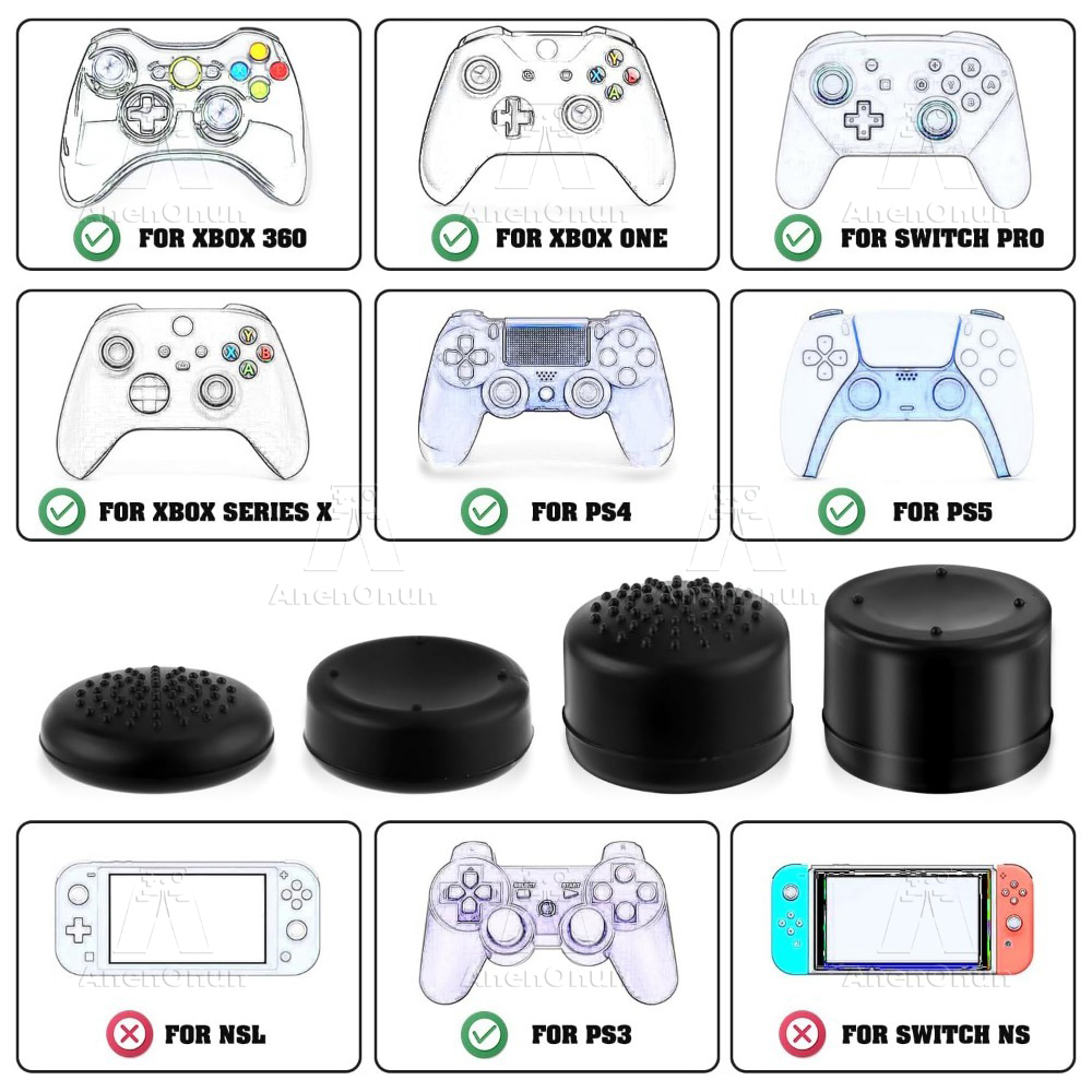 8PCS Thumb Grip Caps Controlle - Gaming Console Joystick recensie en prijs